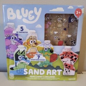 Bluey The Dog and Friends. Sand Art. Create Your Own Sand Art